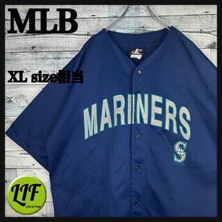 メジャーリーグベースボール(MLB)のMLB プリントチームロゴ マリナーズ 半袖 ベースボールシャツ XL相当(シャツ)