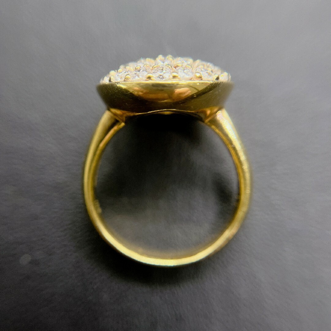 Tキラキラ 天然ダイヤモンド 計1.8ct リング 指輪 K18 レディースのアクセサリー(リング(指輪))の商品写真