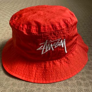 ナイキ(NIKE)のNIKE×Stussy Bucket Hat”Red” ナイキ L/XL(ハット)