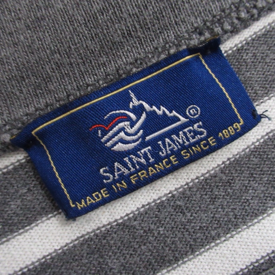 SAINT JAMES(セントジェームス)のSAINT JAMES 襟付き ボーダー カットソー バスク シャツ Tシャツ レディースのトップス(Tシャツ(半袖/袖なし))の商品写真