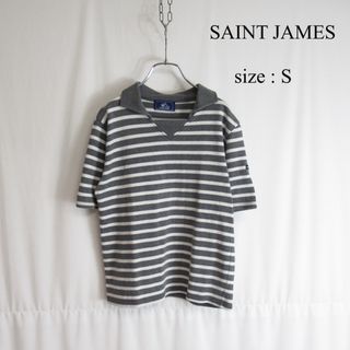 セントジェームス(SAINT JAMES)のSAINT JAMES 襟付き ボーダー カットソー バスク シャツ Tシャツ(Tシャツ(半袖/袖なし))