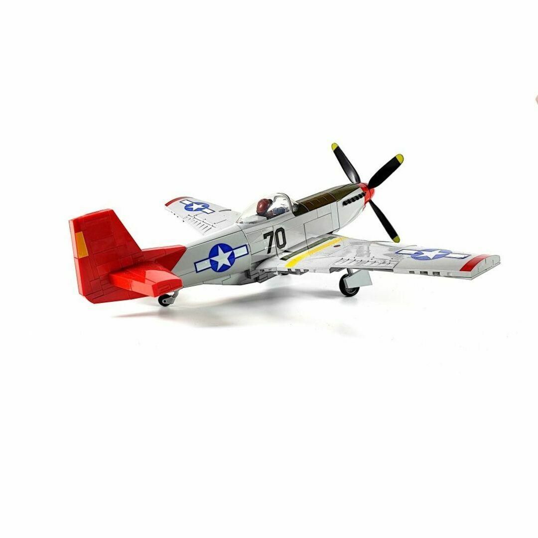 ESシリーズ アメリカ P-51Dマスタング ブロック戦闘機 ムスタング キッズ/ベビー/マタニティのおもちゃ(積み木/ブロック)の商品写真