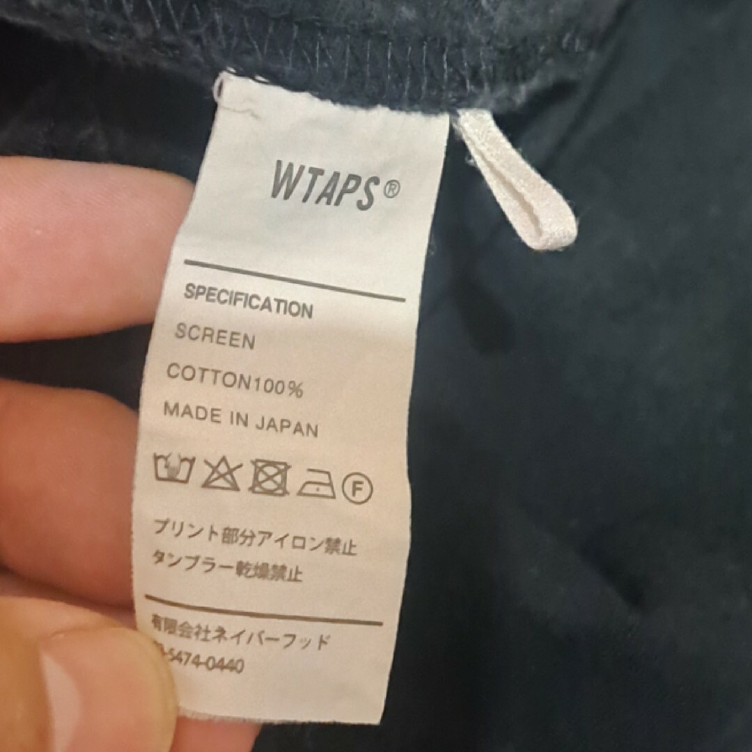 W)taps(ダブルタップス)のWTAPS ダブルタップス　プリント　半袖Tシャツ　Ｍ　ブラック メンズのトップス(Tシャツ/カットソー(半袖/袖なし))の商品写真