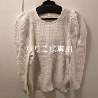 アナイ(ANAYI)のANAYI 春夏カットソー　白　サイズM(カットソー(長袖/七分))