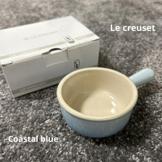 ルクルーゼ(LE CREUSET)のルクルーゼ  レア　新品　コースタルブルー　ミニソースパン(食器)