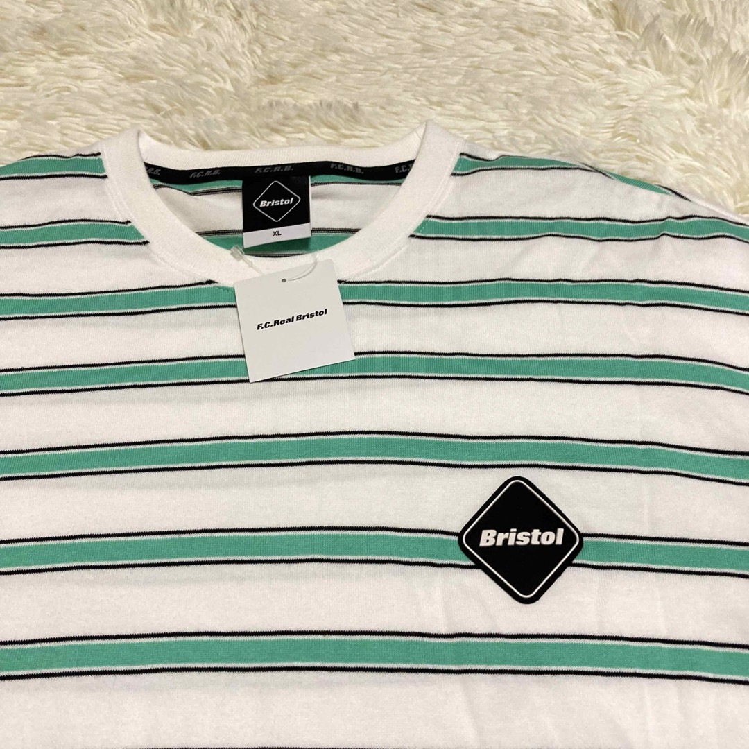 F.C.R.B.(エフシーアールビー)の未使用　エフシーレアルブリストル　ボーダー　ロゴ　Tシャツ　XL メンズのトップス(Tシャツ/カットソー(半袖/袖なし))の商品写真