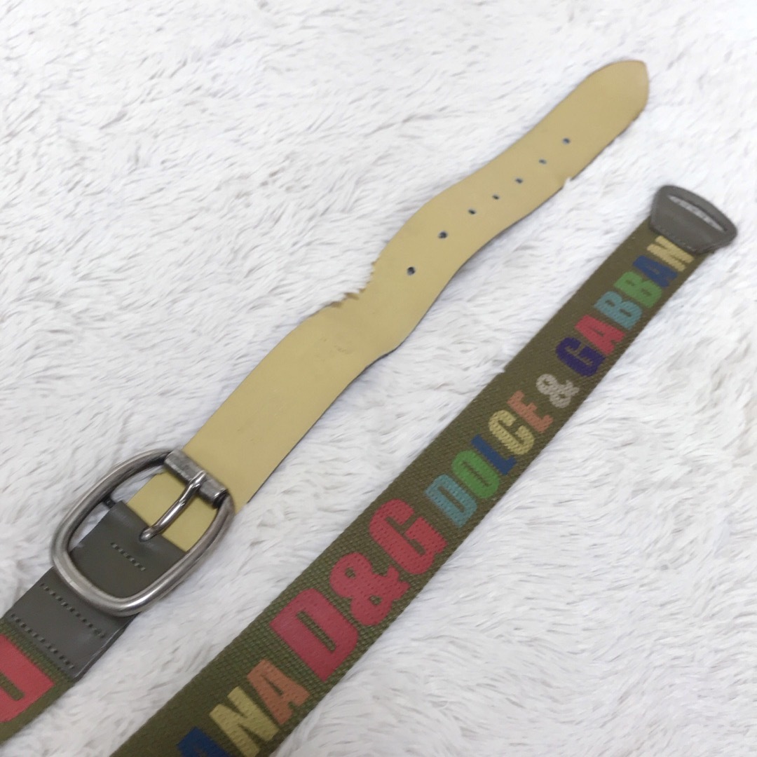 DOLCE&GABBANA - 美品 希少 DOLCE&GABBANA マルチカラー ロゴ DOLCE&GABBANA - 美品 希少 DOLCE&GABBANA マルチカラー ロゴ