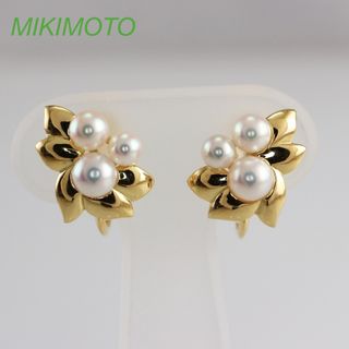 ミキモト(MIKIMOTO)の＜MIKIMOTO＞ K18　ベビーパール　イヤリング　3.5〜4.4mm(イヤリング)