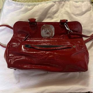 ロンシャン(LONGCHAMP)のLONGCHAMP ハンドバック　エナメル(ハンドバッグ)