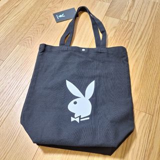 PLAYBOY - 【新品タグ付き】プレイボーイ　トートバッグ　メンズ　レディース　黒　ブラック