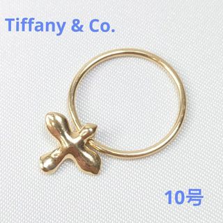 ティファニー(Tiffany & Co.)のTIFFANY ティファニー K18 バードクロス リング 10号(リング(指輪))