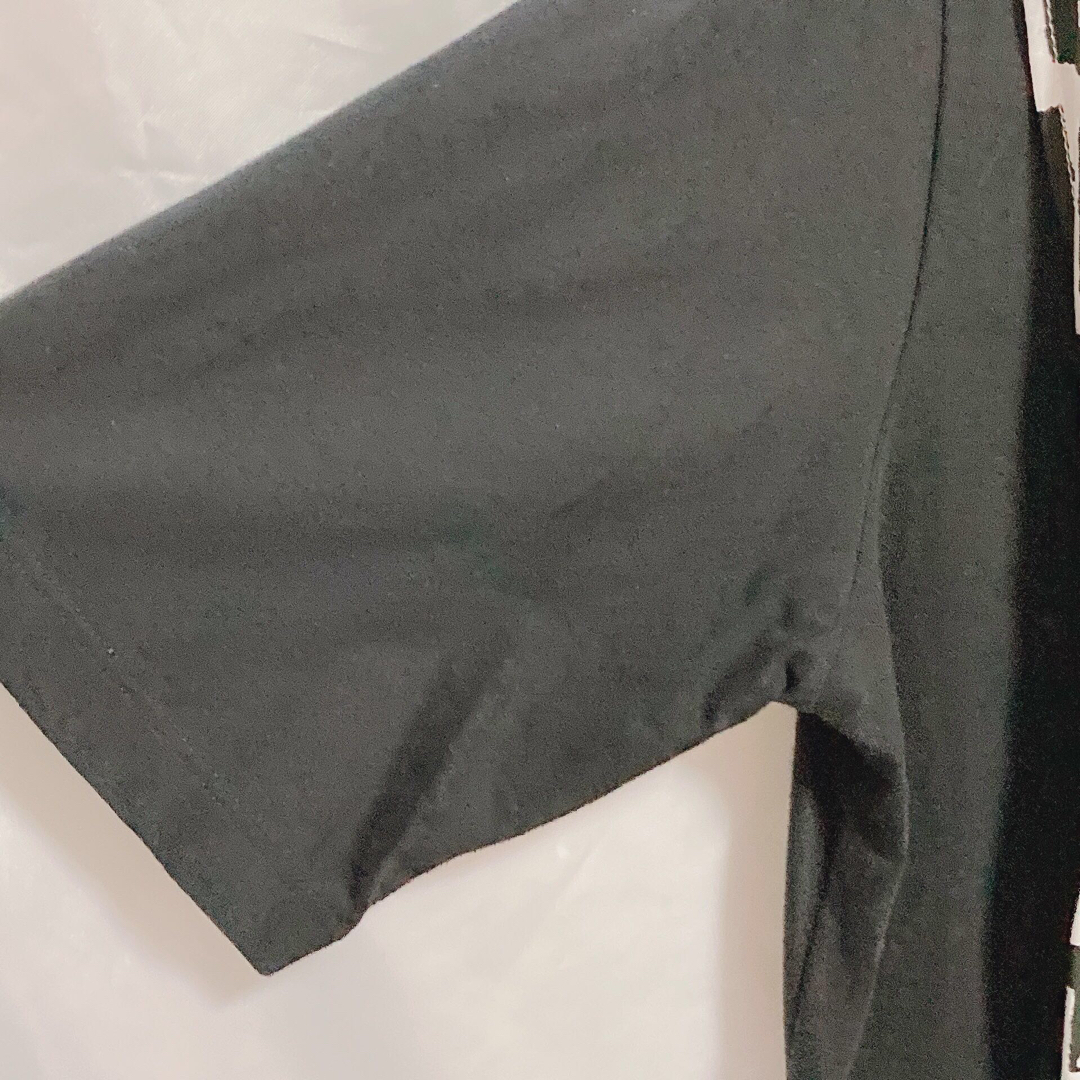 MM6(エムエムシックス)の【美品】MM6 ロングワンピース スカーフ Sサイズ ブラック 半袖 黒 レディースのワンピース(ロングワンピース/マキシワンピース)の商品写真