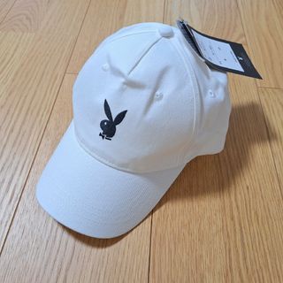 PLAYBOY - 【新品タグ付き】プレイボーイ　キャップ　帽子　メンズ　レディース　白　ホワイト