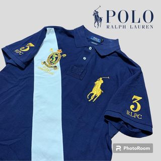 ポロラルフローレン(POLO RALPH LAUREN)の【3日迄5980→4980】ポロラルフローレン ポロシャツ 金 ビッグロゴ(ポロシャツ)