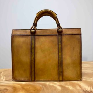 Berluti - 完全生産終了 ベルルッティ マダムオルガ期の最高傑作パティーヌレザートートバッグ