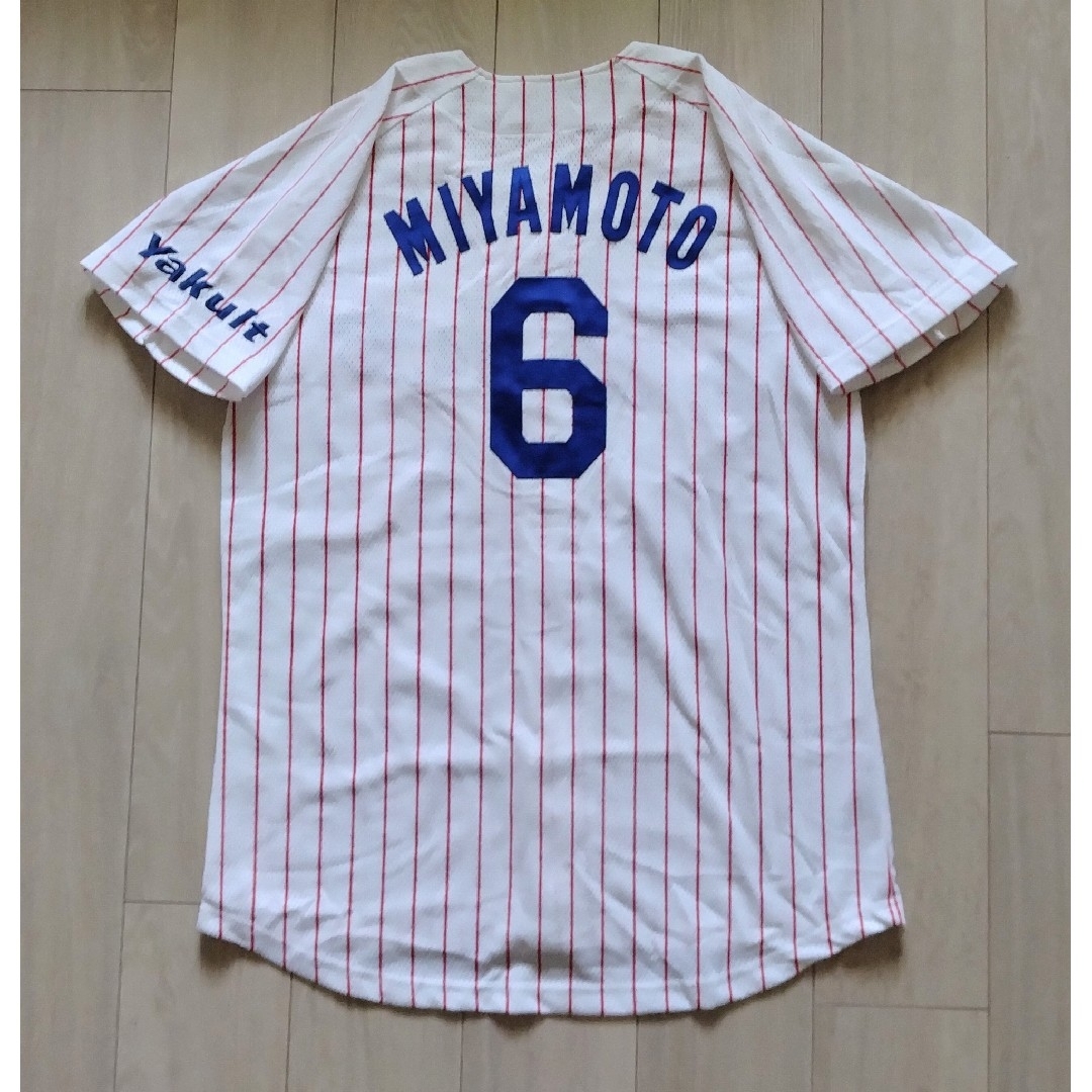 当時物】東京 ヤクルト スワローズ 宮本 ホーム ユニフォーム フリー 当時物】東京 ヤクルト スワローズ 宮本 ホーム ユニフォーム フリー