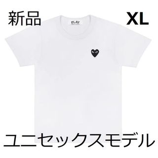 コムデギャルソン(COMME des GARCONS)の国内正規品 プレイコムデギャルソン XLサイズ  ブラックハート 半袖(Tシャツ/カットソー(半袖/袖なし))