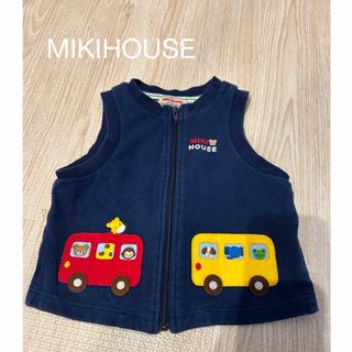 ミキハウス(mikihouse)のMIKIHOUSE ミキハウス ベスト　ネイビー　80(その他)