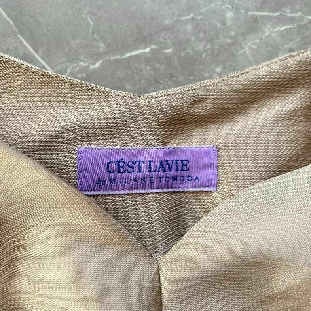 CEST LAVIE 光沢感 ワンピース ドレス レース 美品 レディースのフォーマル/ドレス(その他ドレス)の商品写真