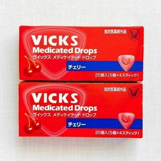 大正製薬 ヴイックス メディケイテッドドロップ チェリー 20個入り x2箱(その他)