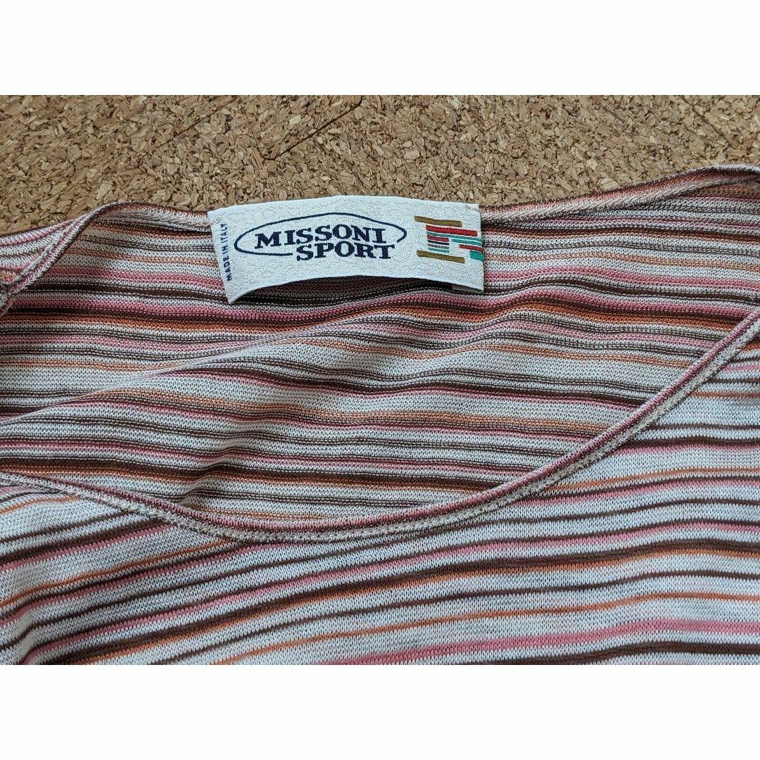 MISSONI(ミッソーニ)の【ミッソーニ】ニット　42　　丸首　クルーネック　トップス　イタリア製 レディースのトップス(Tシャツ(長袖/七分))の商品写真