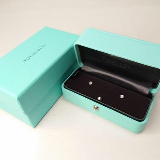 ティファニー(Tiffany & Co.)の【美品】TIFFANYティファニー Pt950 バイザヤード ダイヤモンドピアス(ピアス)