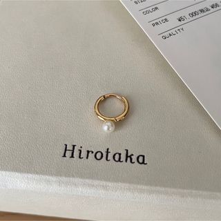 Hirotaka Manhattan パール フープ ピアス k18 新品同様