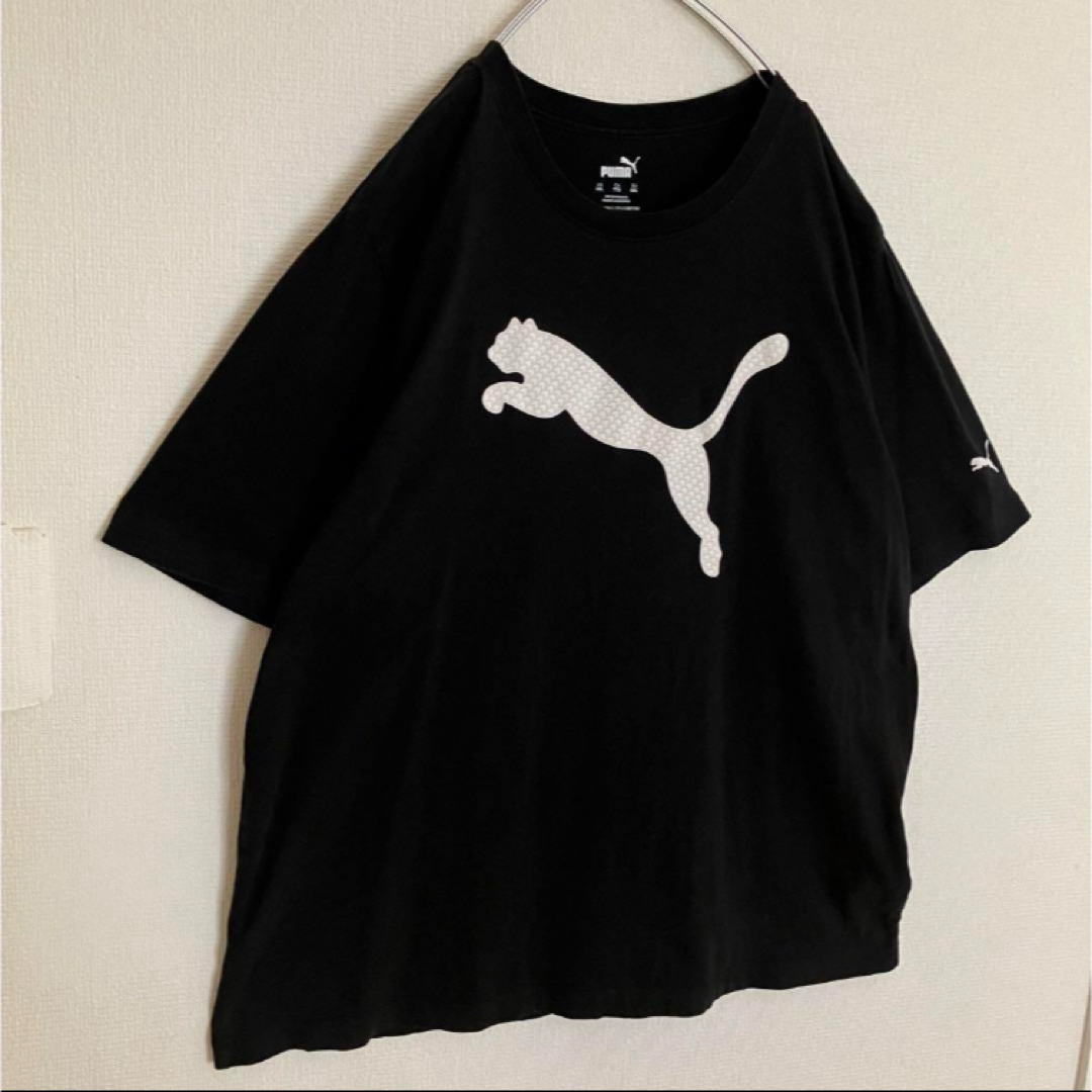 PUMA(プーマ)のPUMAプーマオーバーサイズ3DビッグロゴTシャツtシャツスリーブロゴ黒半袖 メンズのトップス(Tシャツ/カットソー(半袖/袖なし))の商品写真