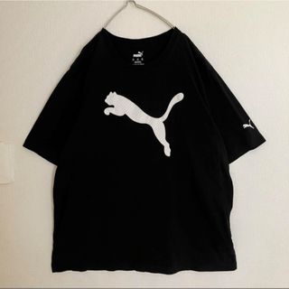 プーマ(PUMA)のPUMAプーマオーバーサイズ3DビッグロゴTシャツtシャツスリーブロゴ黒半袖(Tシャツ/カットソー(半袖/袖なし))