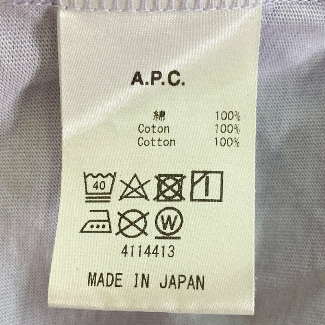 A.P.C(アーペーセー)の★A.P.C. アーペーセー 24206-1-93591 Tシャツ パープル sizeL メンズのトップス(Tシャツ/カットソー(半袖/袖なし))の商品写真