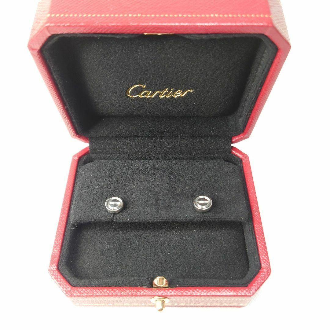 Cartier(カルティエ)の【美品】CARTIERカルティエ ラブピアス 750 ホワイトゴールド レディースのアクセサリー(ピアス)の商品写真