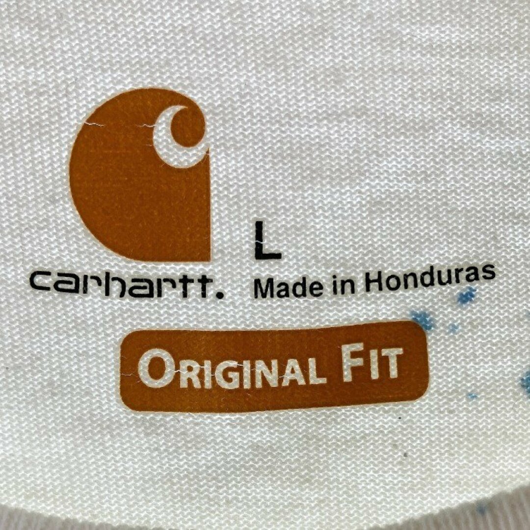 carhartt(カーハート)の★Carhartt カーハート ペイント ポケット Tシャツ ホワイト sizeL メンズのトップス(Tシャツ/カットソー(半袖/袖なし))の商品写真