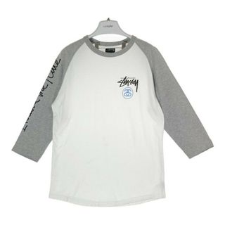 STUSSY - ★STUSSY ステューシー ラグラン  七分丈 ロンT ホワイト sizeM