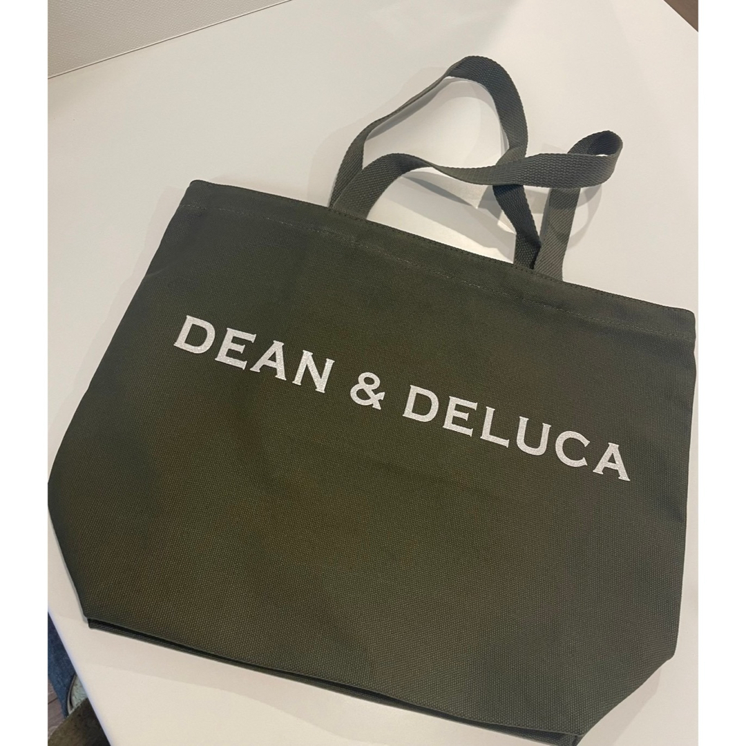 DEAN & DELUCA(ディーンアンドデルーカ)の新品★DEAN&DELUCA ディーンアンドデルーカトートバッグオリーブLサイズ レディースのバッグ(トートバッグ)の商品写真