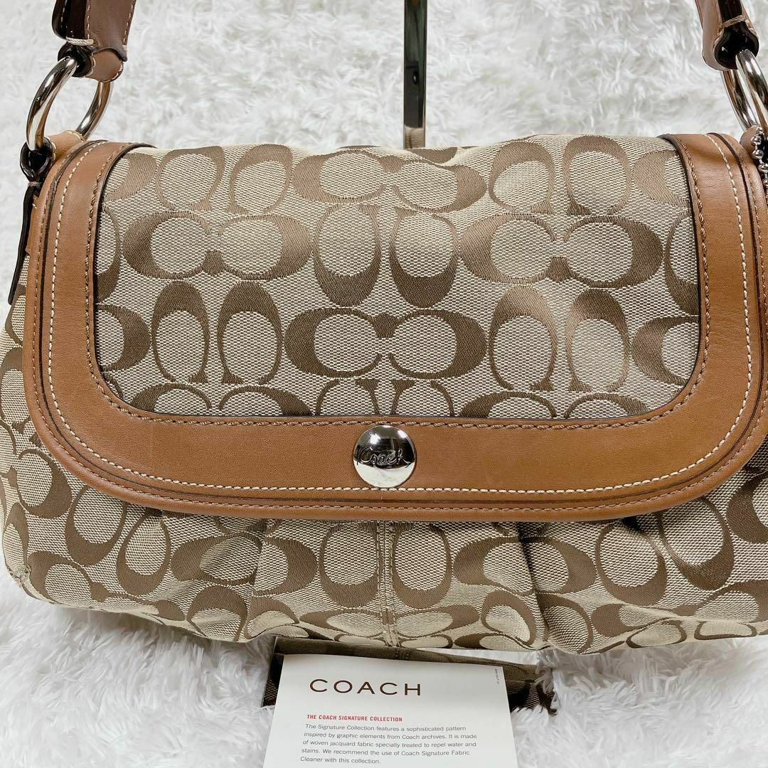 COACH(コーチ)のCOACH コーチ シグネチャー ワンショルダーバッグ F13739 レディースのバッグ(ショルダーバッグ)の商品写真