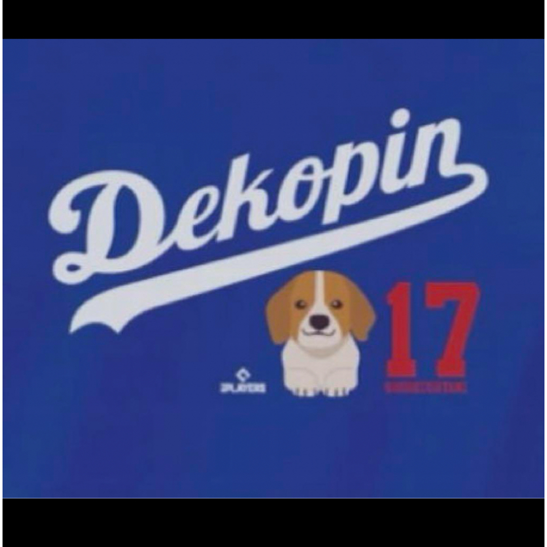MLB(メジャーリーグベースボール)の大谷翔平選手 デコピンTシャツSHOHEI Dekopin Tシャツ サイズ　M スポーツ/アウトドアの野球(応援グッズ)の商品写真