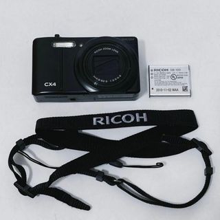 RICOH - 【ほぼ未使用 美品】 RICOH CX4 ブラック リコー デジカメ コンデジ