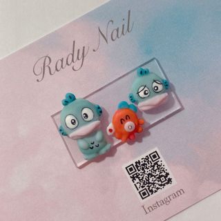 radynail 半魚人　タコ　3D ネイルパーツ(デコパーツ)