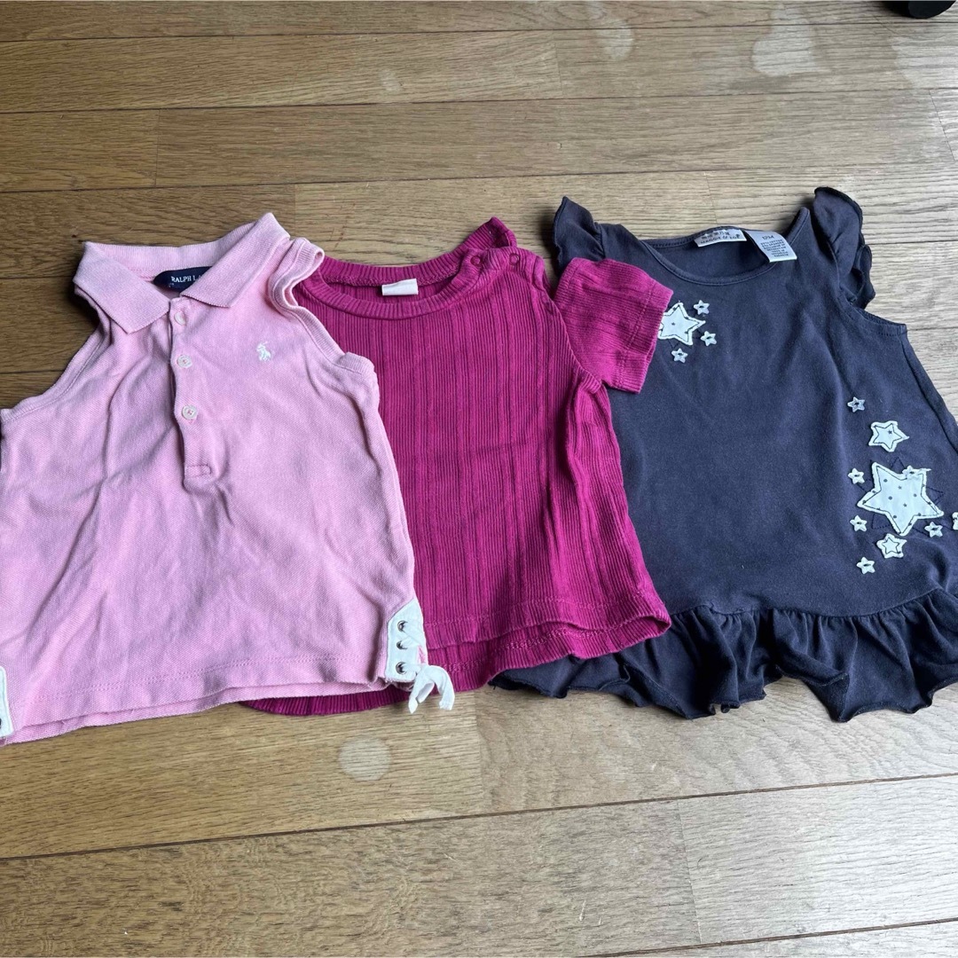 Ralph Lauren(ラルフローレン)のbaiya80女の子春夏ノースリーブプティマインラルフローレンマギーゾエまとめ売 キッズ/ベビー/マタニティのベビー服(~85cm)(Ｔシャツ)の商品写真