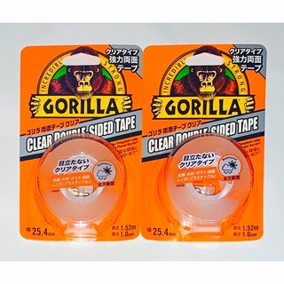 ゴリラ(gorilla)の【新品】ゴリラ Gorilla 強力両面テープ クリア ストロング(テープ/マスキングテープ)
