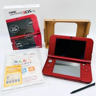 ニンテンドー3DS(ニンテンドー3DS)の【超美品】new NINTENDO 3DS LL メタリックレッド(携帯用ゲーム機本体)