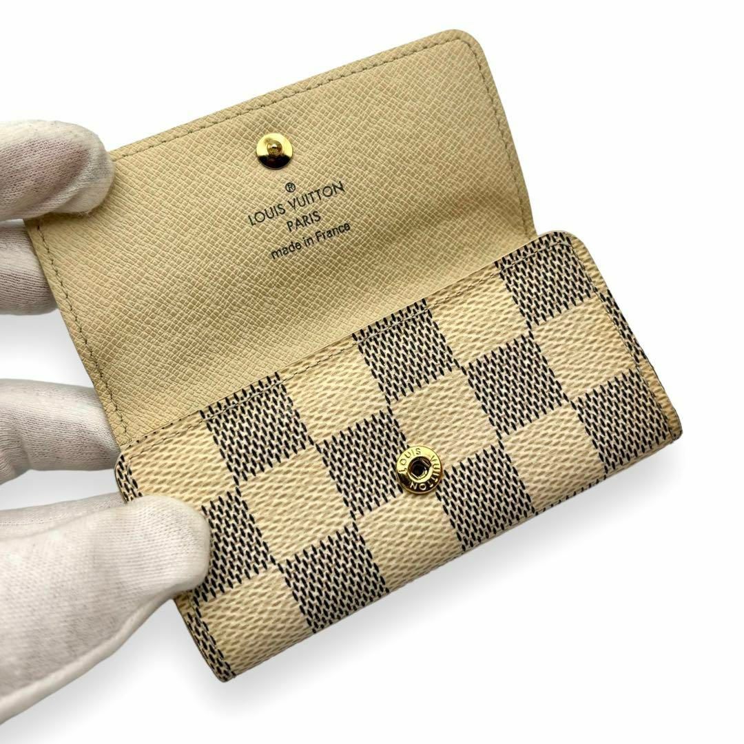 LOUIS VUITTON(ルイヴィトン)のルイヴィトン ダミエアズール ミュルティクレ4 キーケース レディースのファッション小物(キーケース)の商品写真