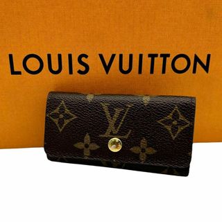 ルイヴィトン(LOUIS VUITTON)の美品　レア　モノグラム　フリル　ヴィオレ　ミュルティクレ４　キーケース(キーケース)