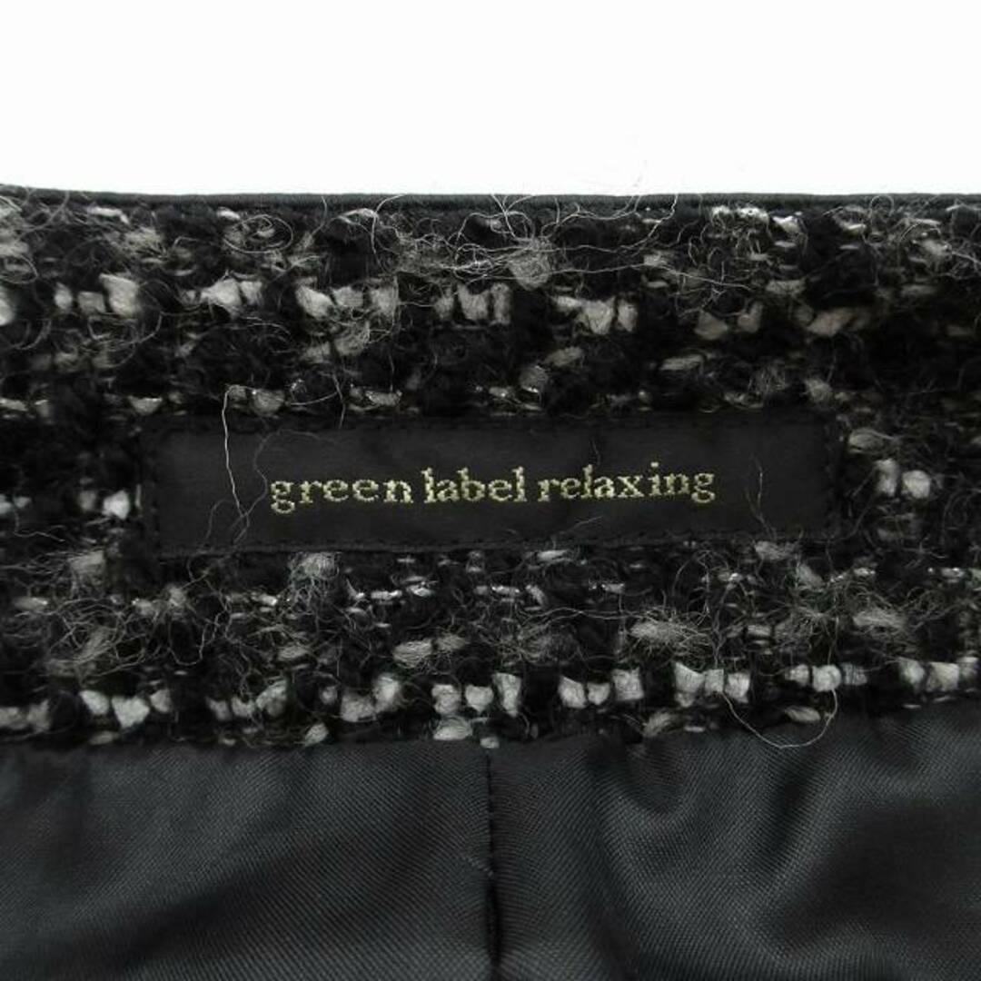 UNITED ARROWS green label relaxing(ユナイテッドアローズグリーンレーベルリラクシング)のグリーンレーベルリラクシング ユナイテッドアローズ ノーカラーコート 黒 40  レディースのジャケット/アウター(その他)の商品写真
