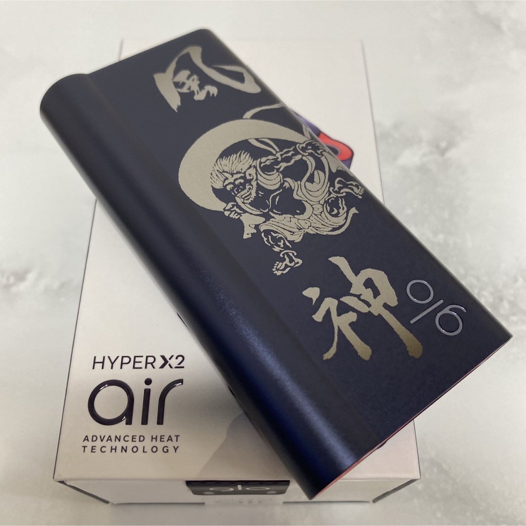 glo(グロー)の風神雷神 加工 glo hyper air グローハイパーエアー 本体 ネイビー メンズのファッション小物(タバコグッズ)の商品写真