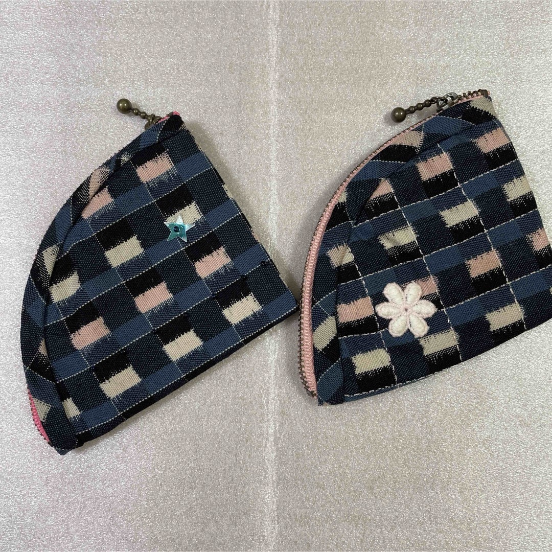 ハンドメイド☆小銭入れ 小物入れ 2個セット ハンドメイドのファッション小物(財布)の商品写真