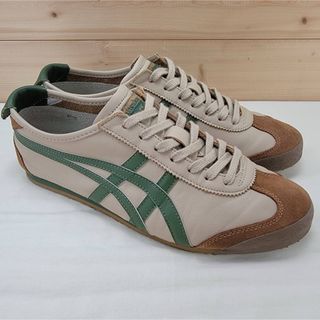 オニツカタイガー(Onitsuka Tiger)のオニツカタイガー メキシコ66 ベージュ/グリーン 27.5㎝(スニーカー)