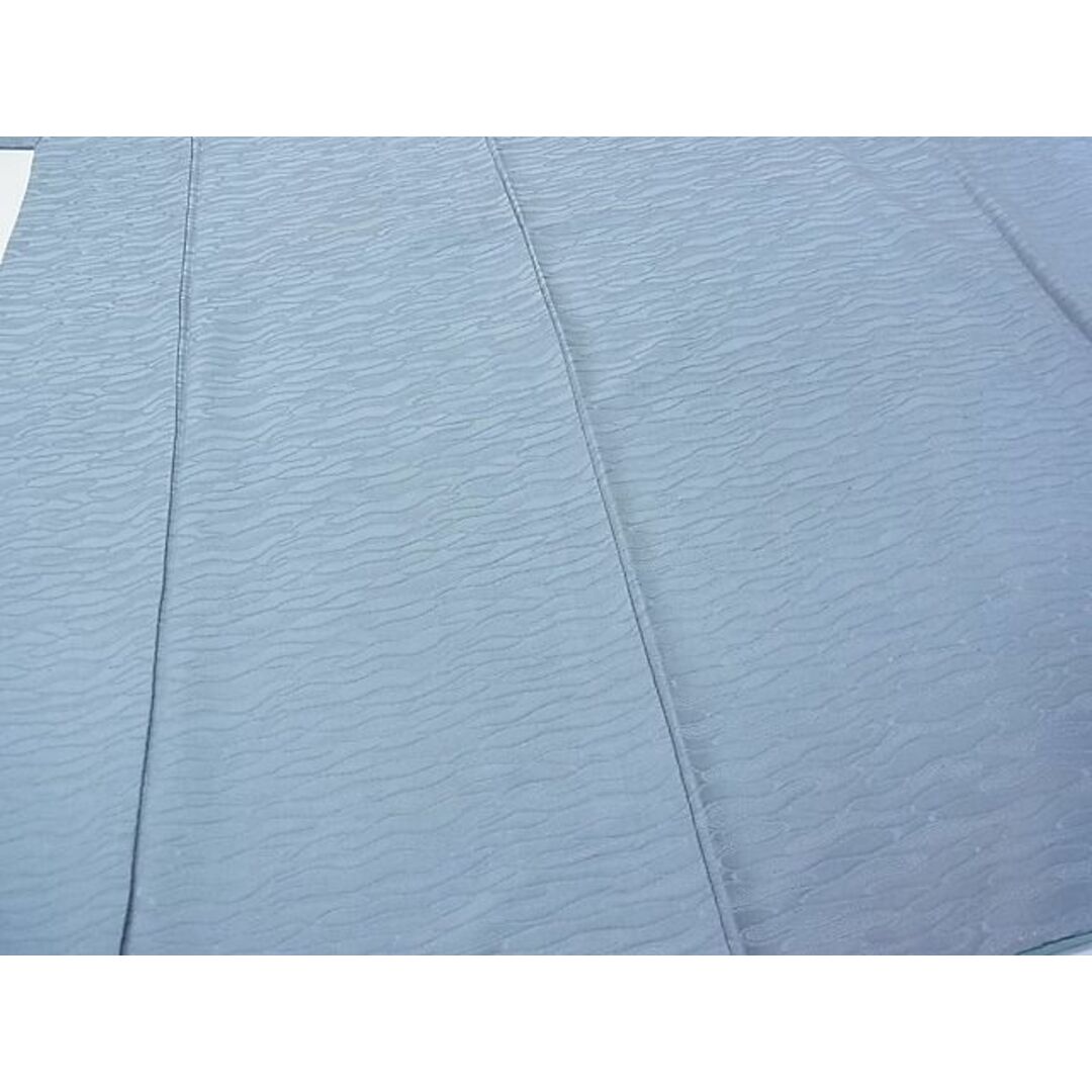 平和屋1■上質な色無地　霞地紋　灰青色　逸品　CAAC3588hy レディースの水着/浴衣(着物)の商品写真