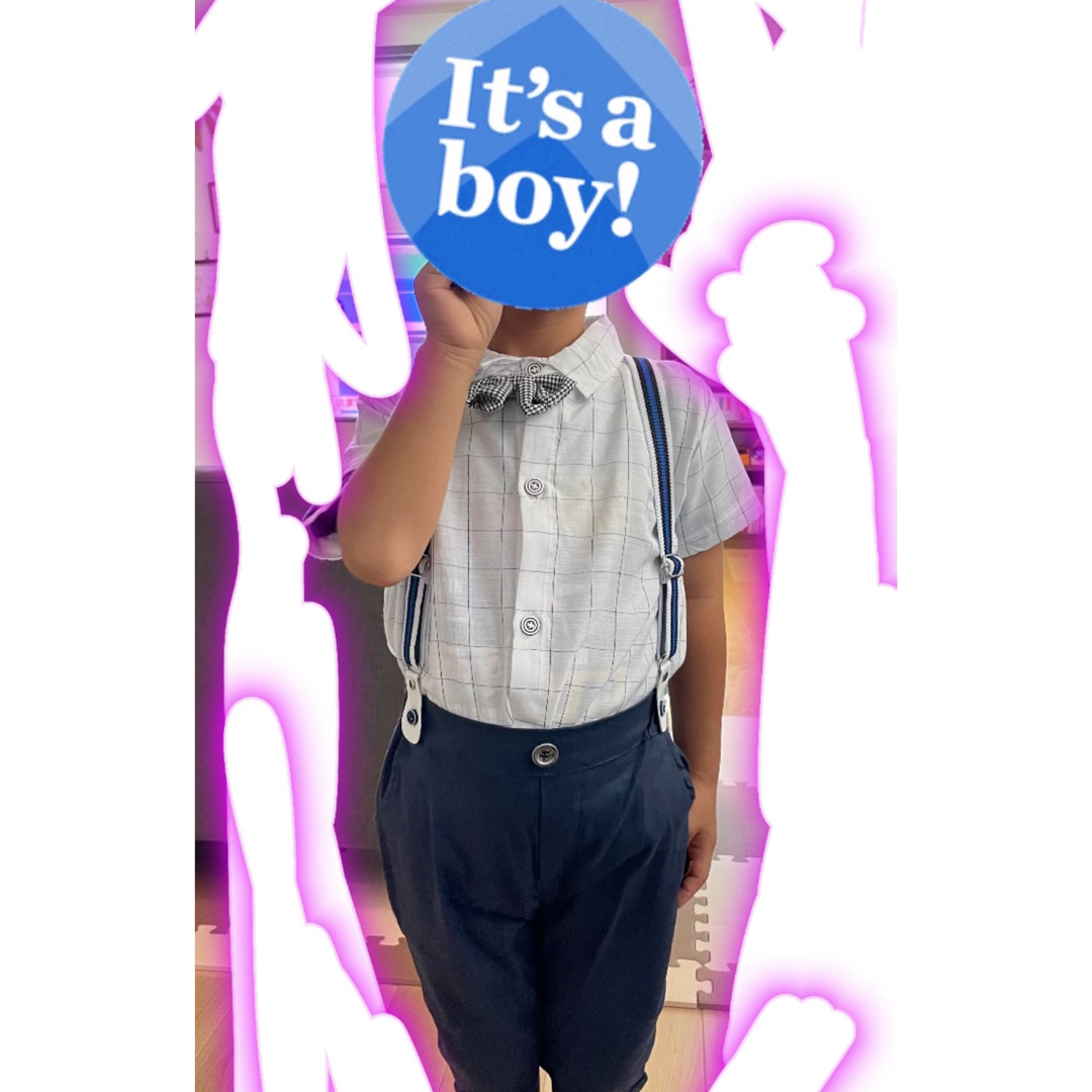 【美品 120cm】男の子用 夏服フォーマル セット キッズ/ベビー/マタニティのキッズ服男の子用(90cm~)(ドレス/フォーマル)の商品写真