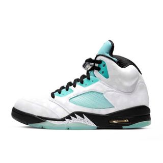 ナイキ(NIKE)のNike AirJordan 5White/Black/Island Green(スニーカー)